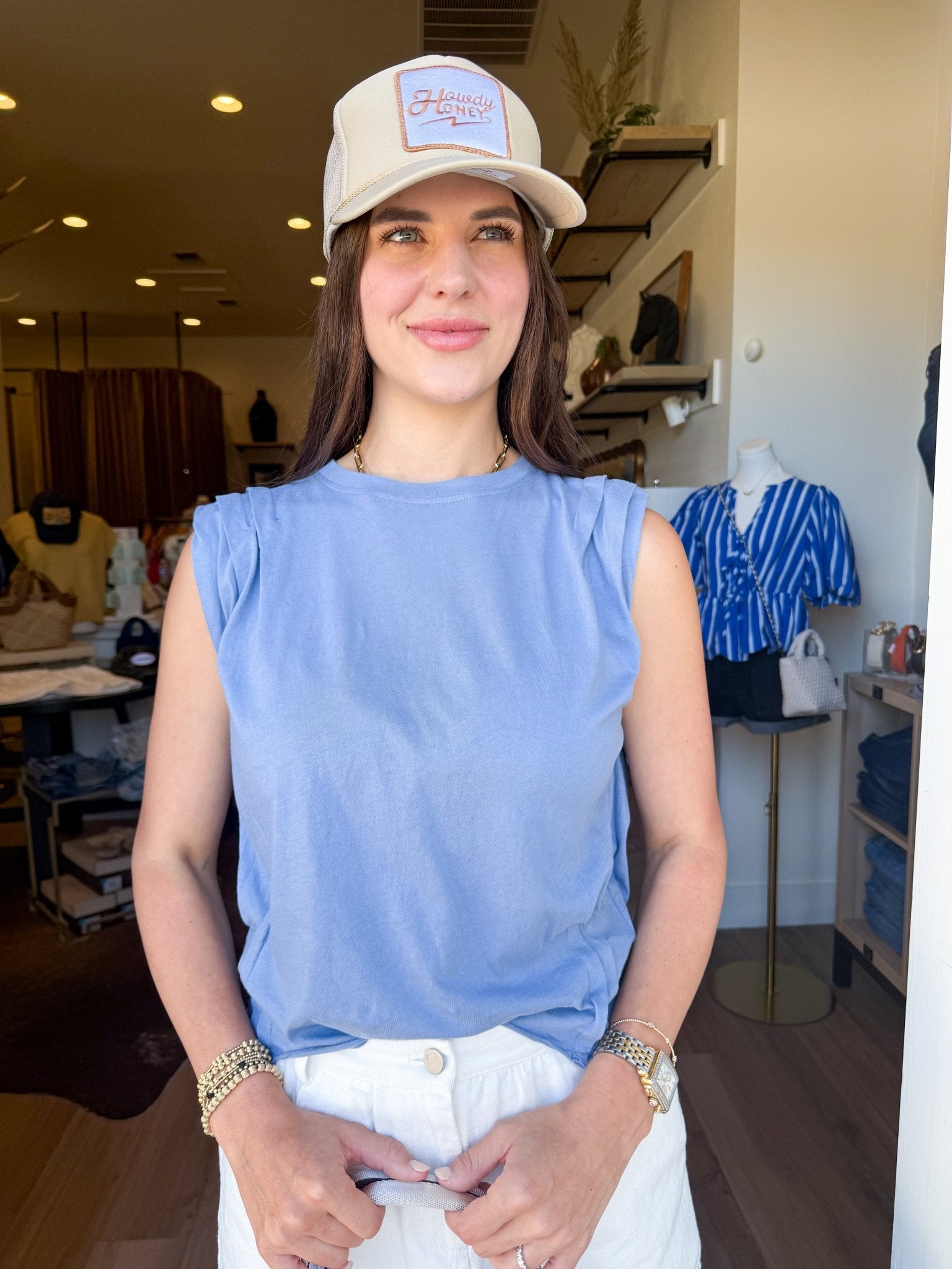 Lita Pleat Tee - Infinity - Elk + Elm