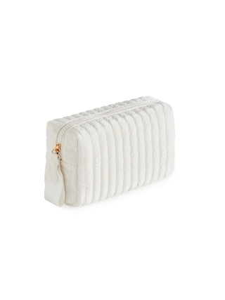 Logan Small Boxy Cosmetic Pouch - Pearl - Elk + Elm