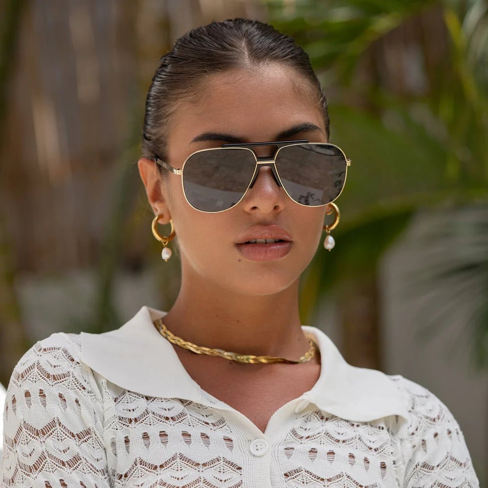 Logan Sunglasses - Black/Gray - Elk + Elm