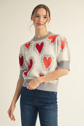 Amora Heart Sweater