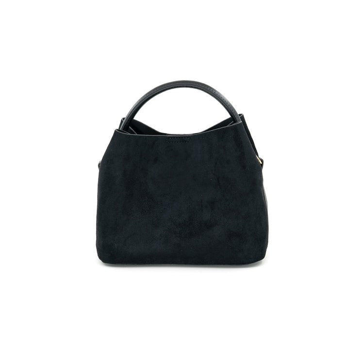 Lucia Suede Bag - Black - Elk + Elm