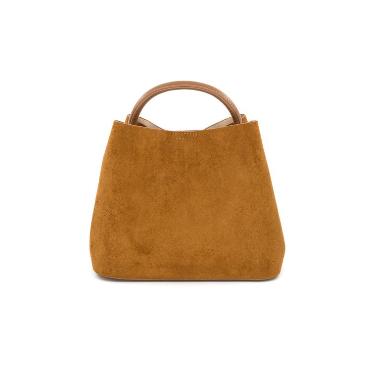 Lucia Suede Bag - Tan - Elk + Elm