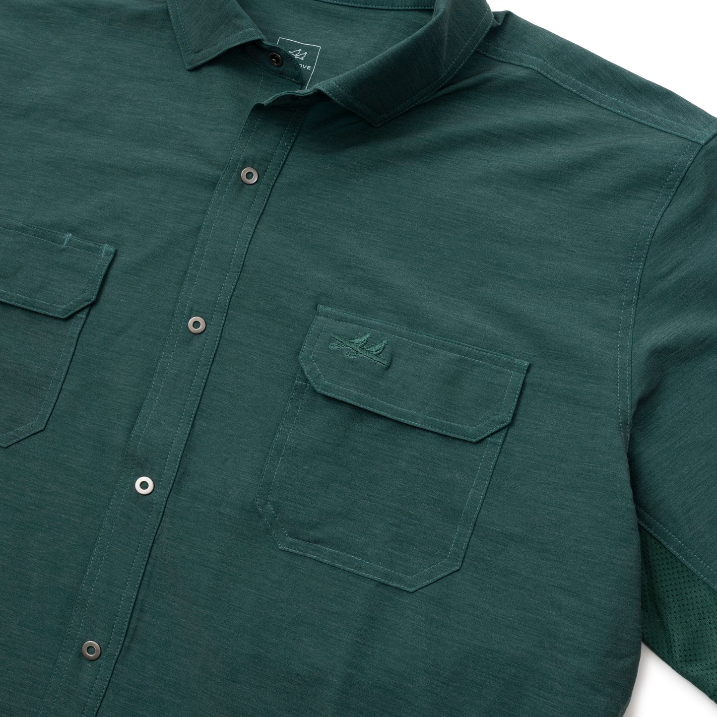 Rio SS Button Up Green