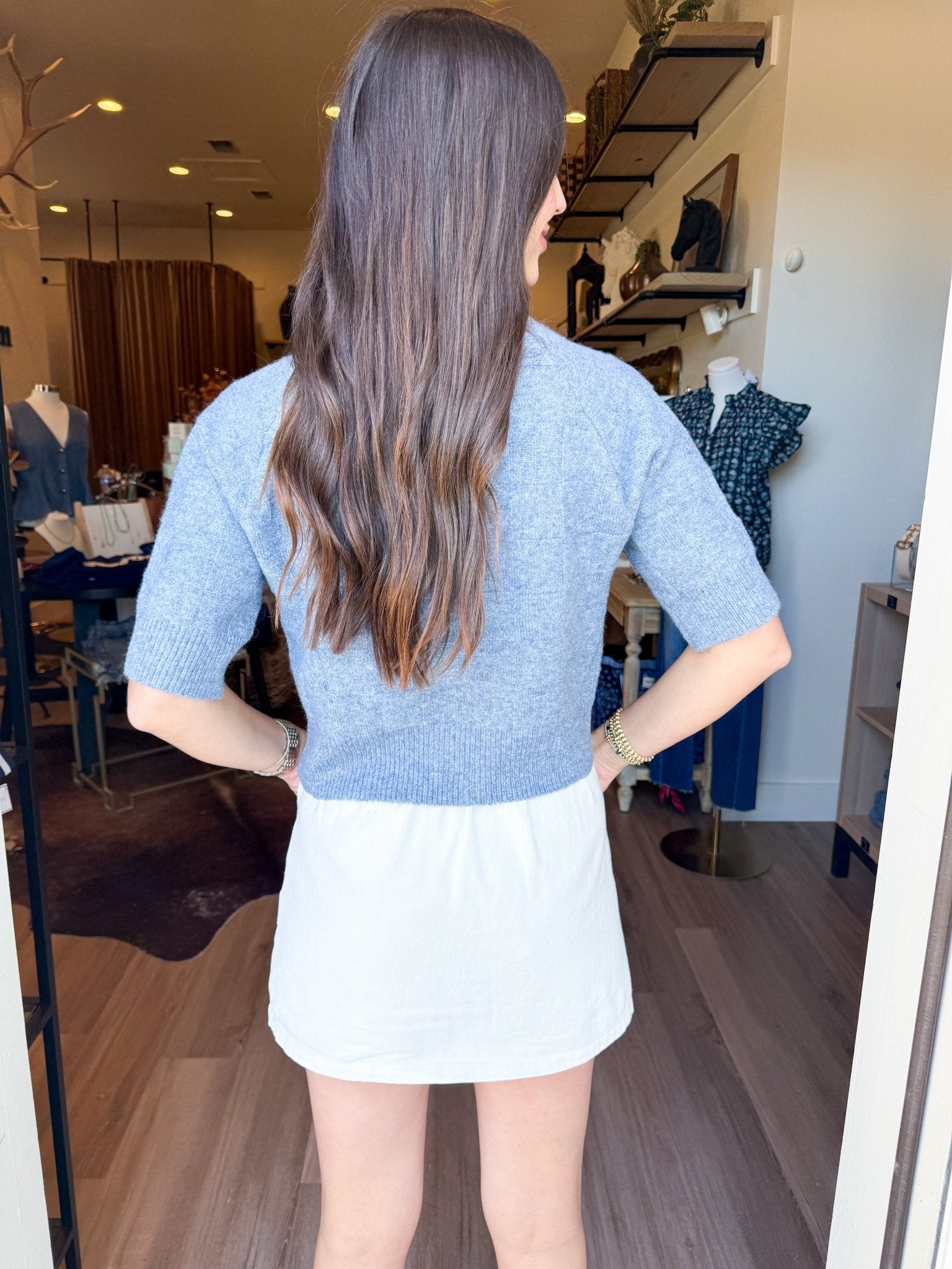 Marlow Cardigan - Blue Smoke - Elk + Elm