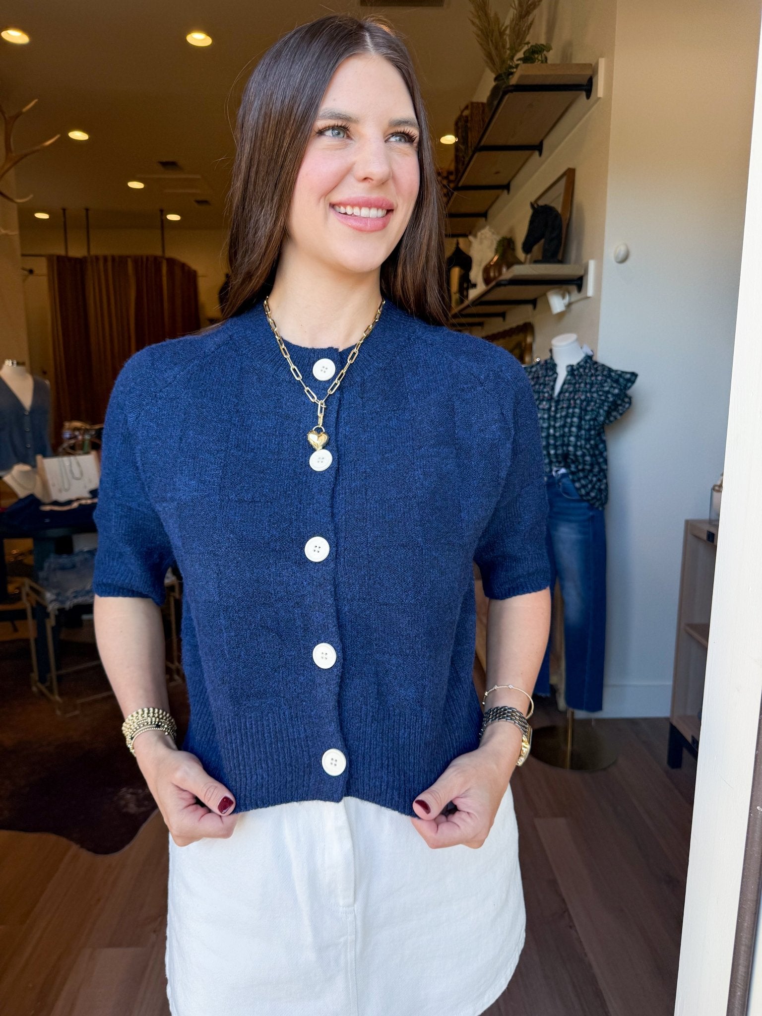 Marlow Cardigan - Navy - Elk + Elm