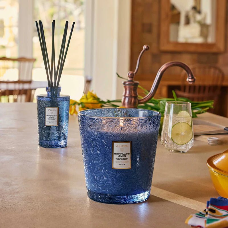 Mediterranean Lemon Candle - 3 Wick Hearth - Elk + Elm