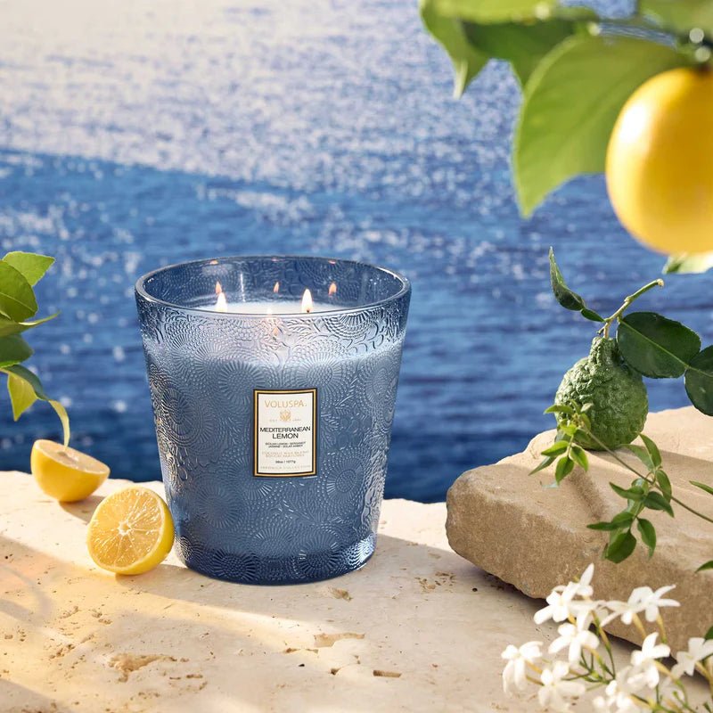 Mediterranean Lemon Candle - 3 Wick Hearth - Elk + Elm