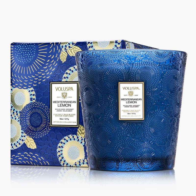 Mediterranean Lemon Candle - 3 Wick Hearth - Elk + Elm