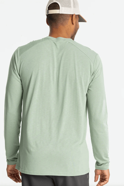 Men's Bamboo Lightweight Long Sleeve - Palm Green - Elk + Elm
