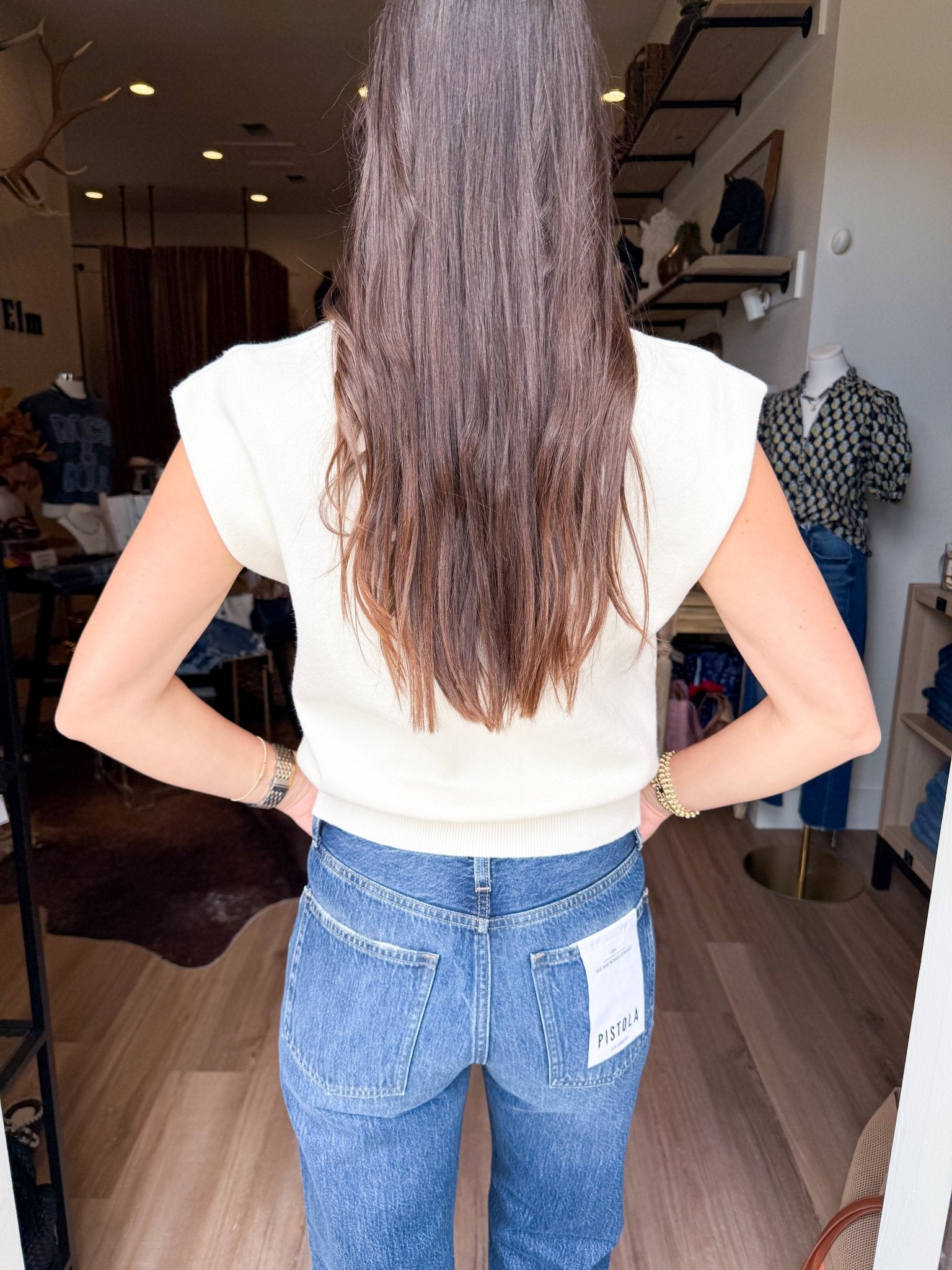 Merritt Knit Top - Off White - Elk + Elm