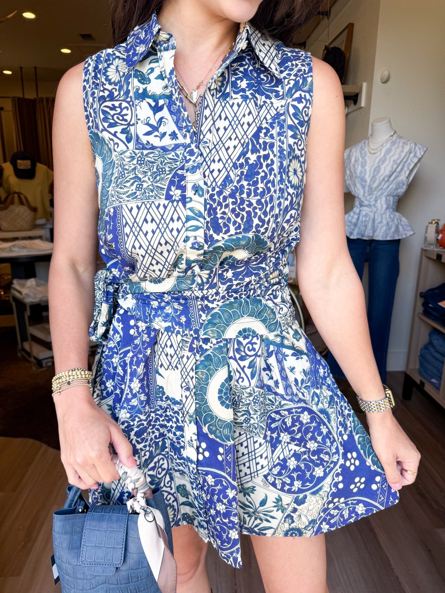 Mystic Patchwork Shirt Dress - Elk + Elm