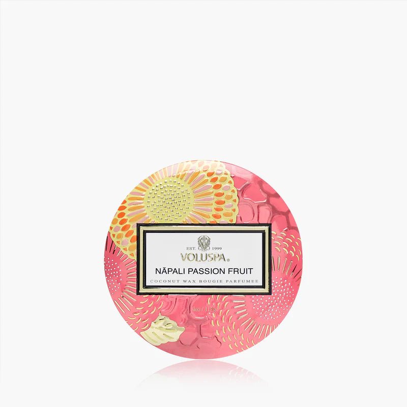 Nāpali Passion Fruit Candle - Mini Tin - Elk + Elm