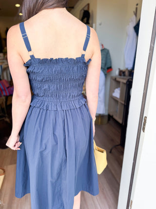 Navy Breeze Dress - Elk + Elm