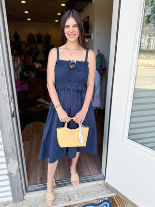 Navy Breeze Dress - Elk + Elm