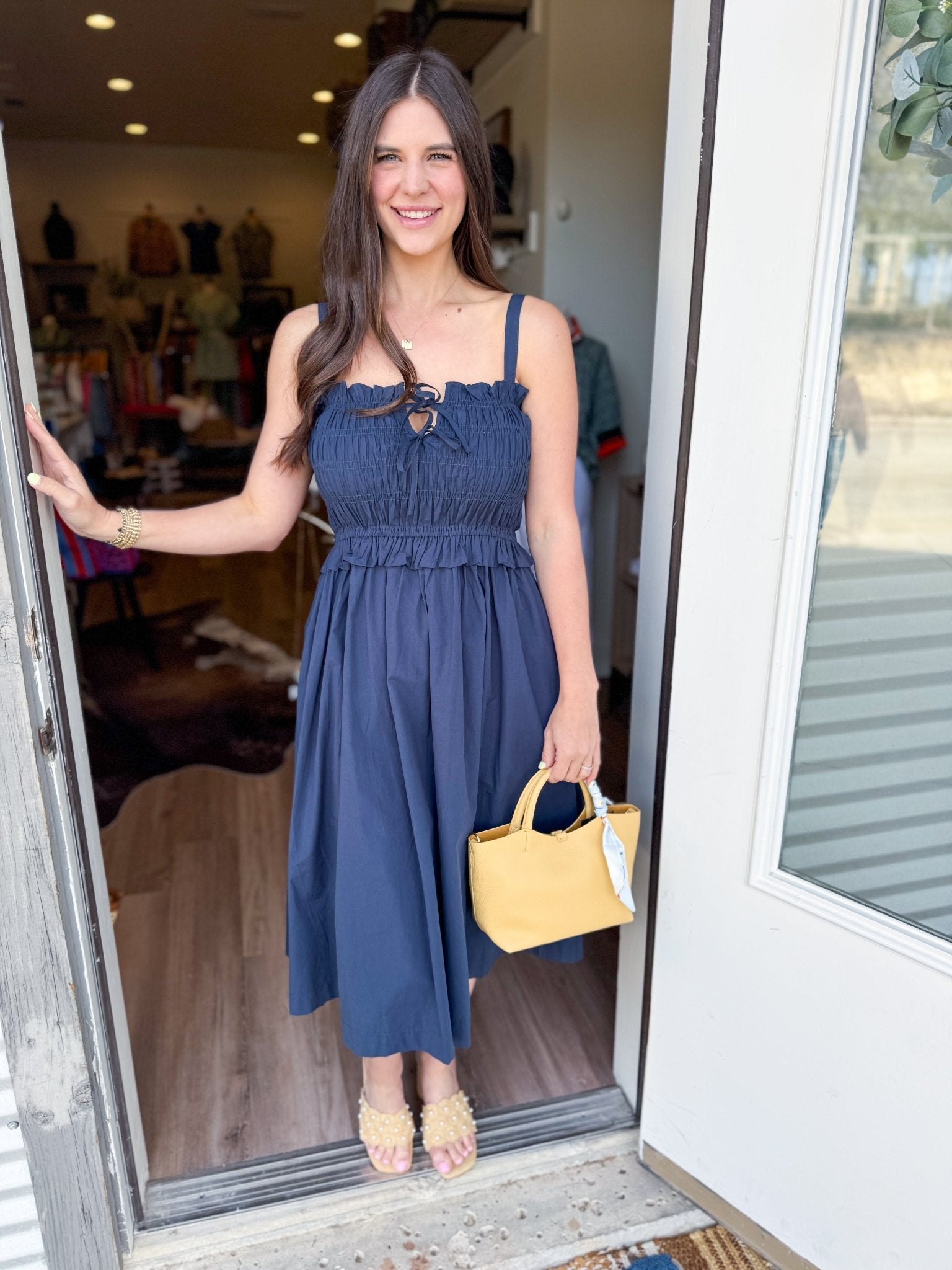 Navy Breeze Dress - Elk + Elm