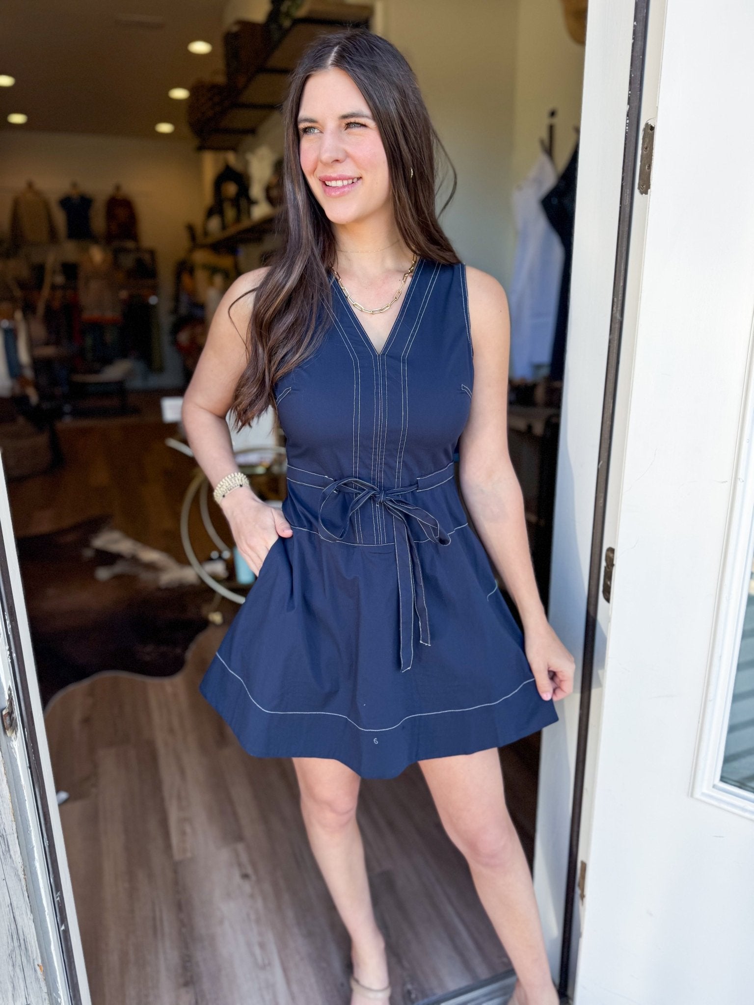 Navy Noir Dress - Elk + Elm