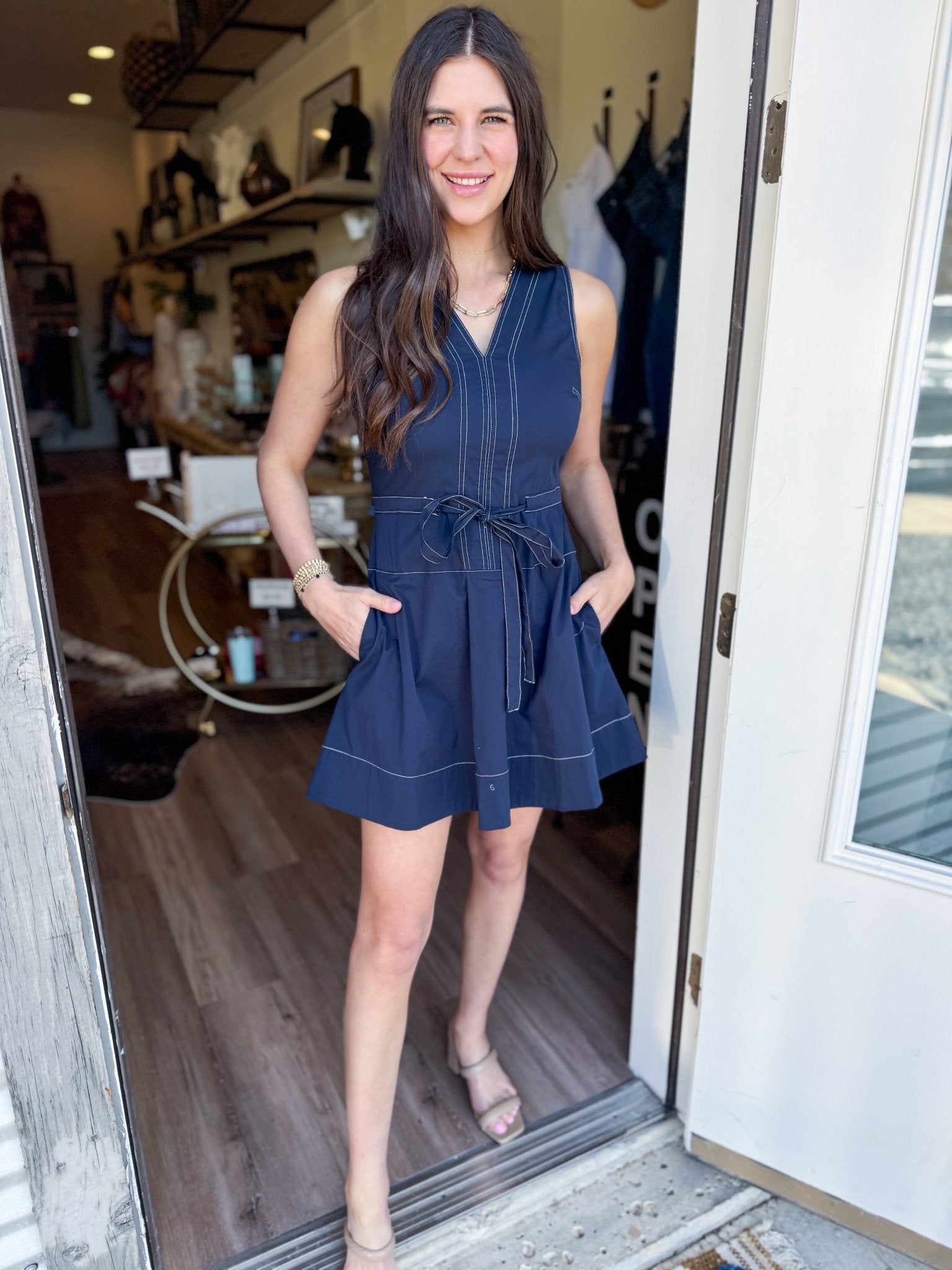 Navy Noir Dress - Elk + Elm