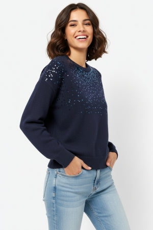 Sequin Embellished Sweater