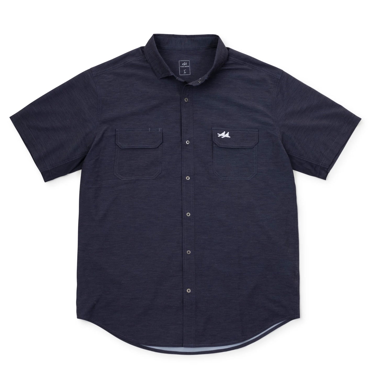 Rio SS Button Up Navy