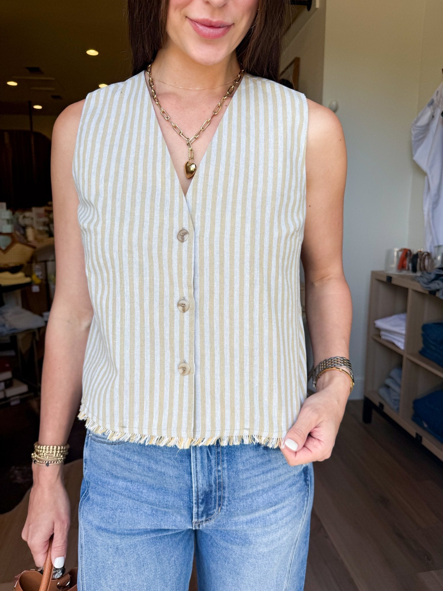 Olive Grove Vest - Elk + Elm