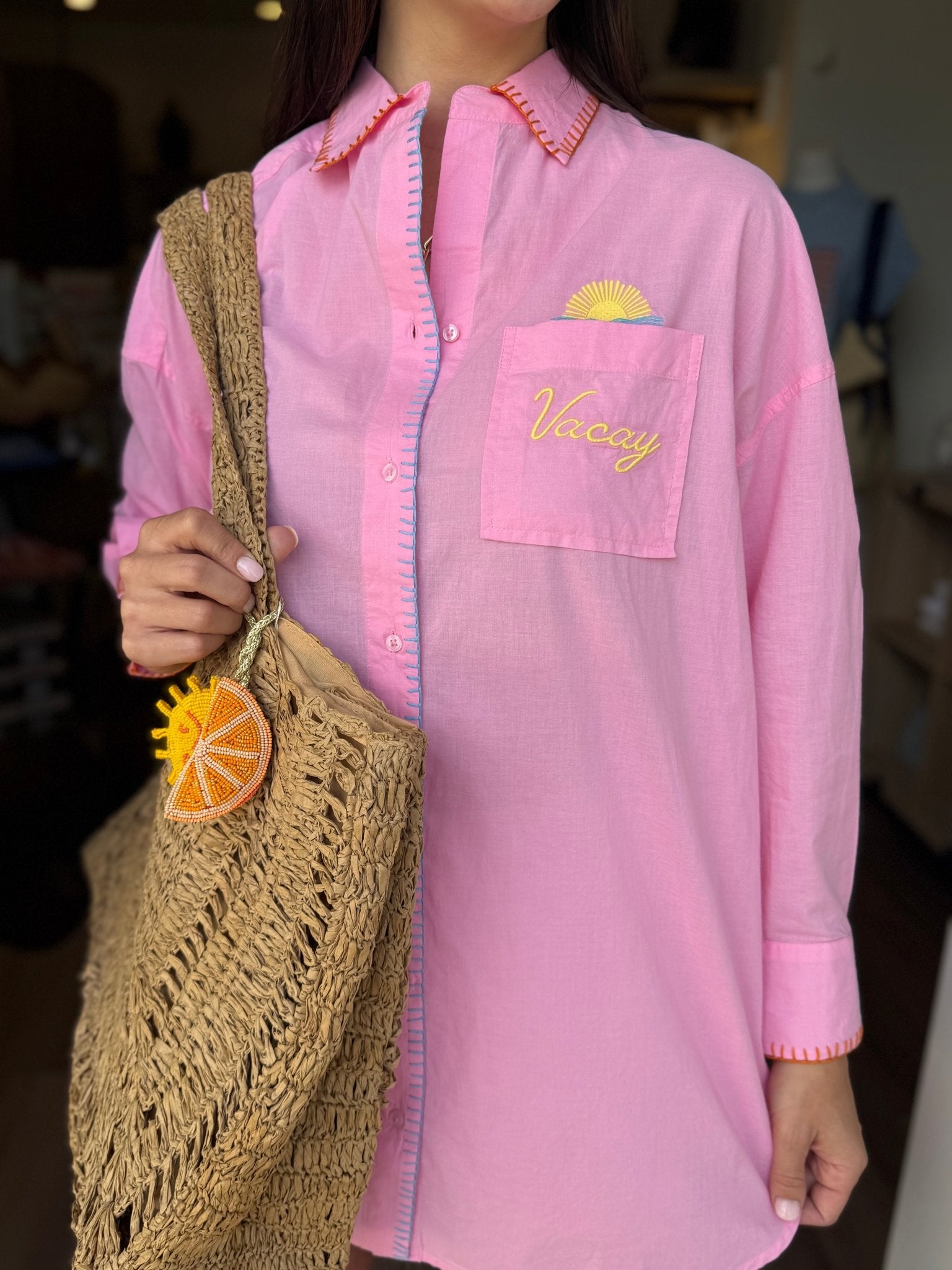 Out of Office Cover-Up Shirt - Elk + Elm