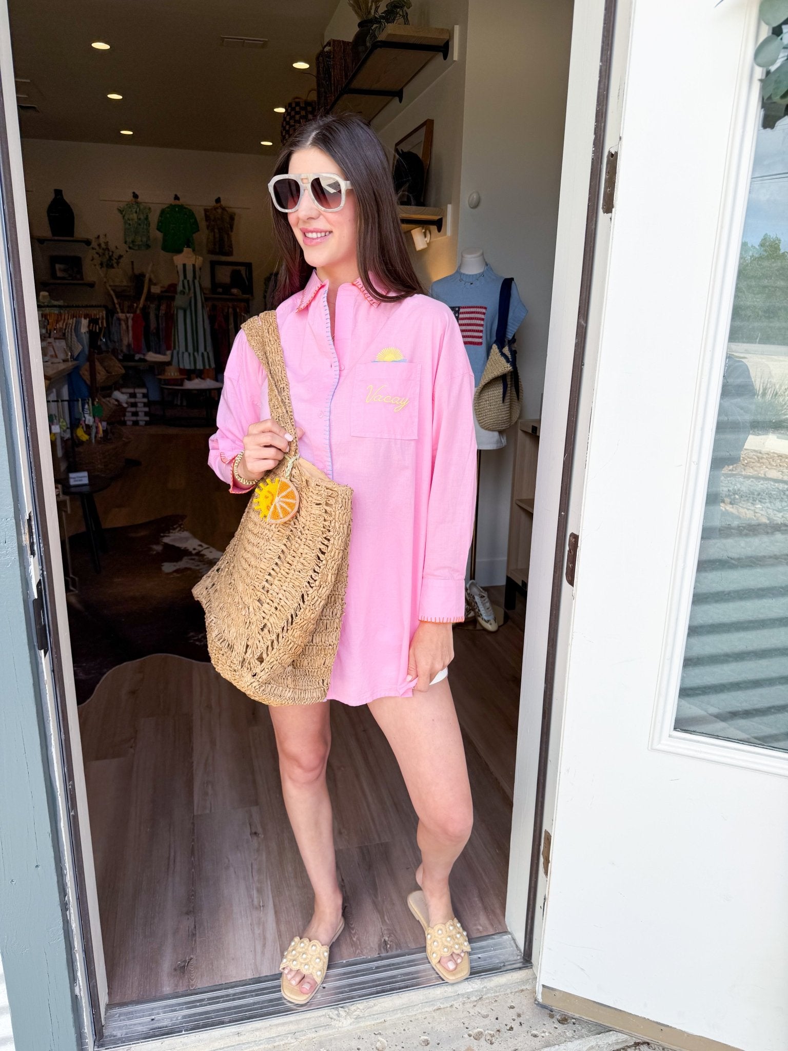 Out of Office Cover-Up Shirt - Elk + Elm