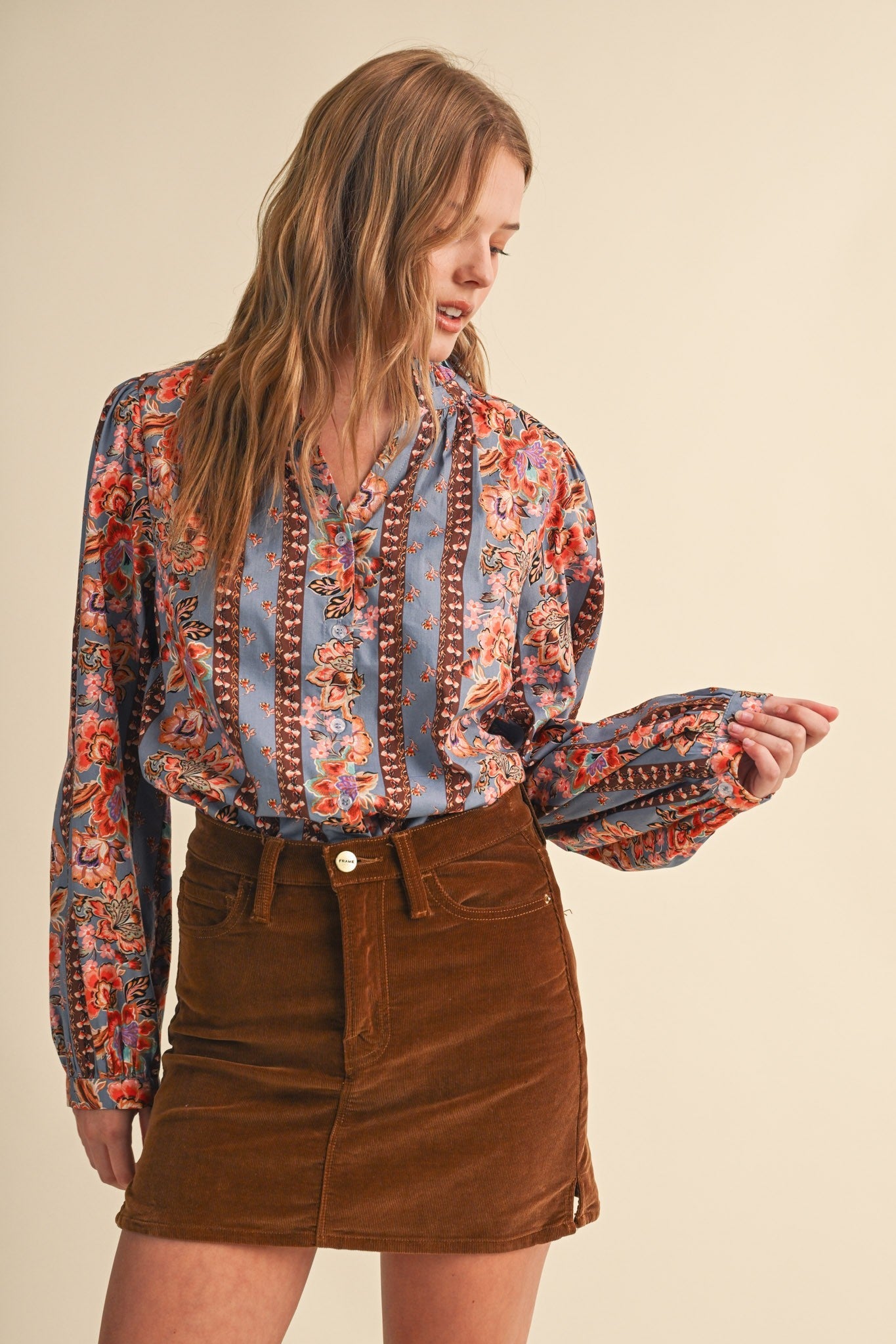 Painted Garden Blouse - Elk + Elm