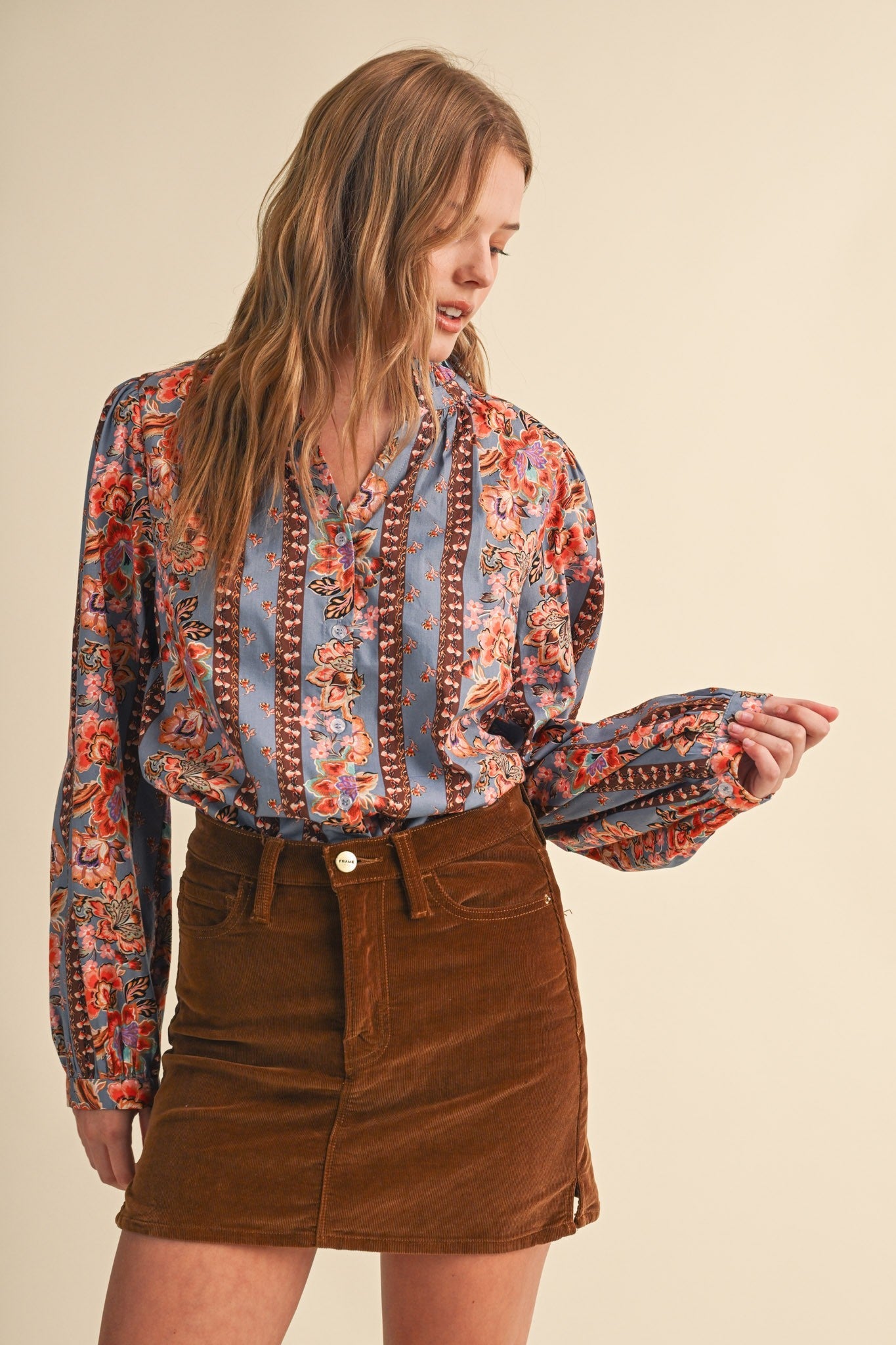 Painted Garden Blouse - Elk + Elm