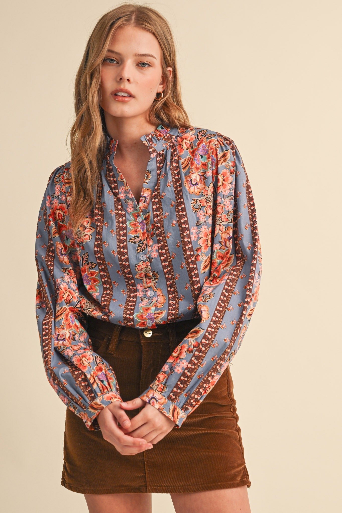 Painted Garden Blouse - Elk + Elm
