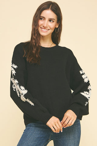 Lane Embroidered Sweater