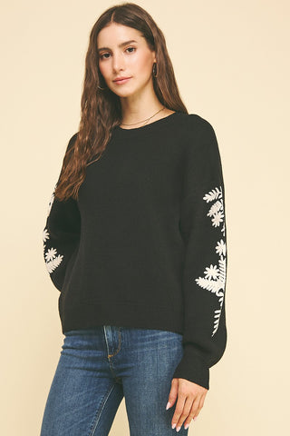 Lane Embroidered Sweater