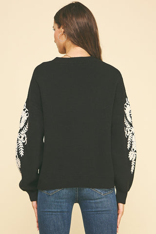 Lane Embroidered Sweater