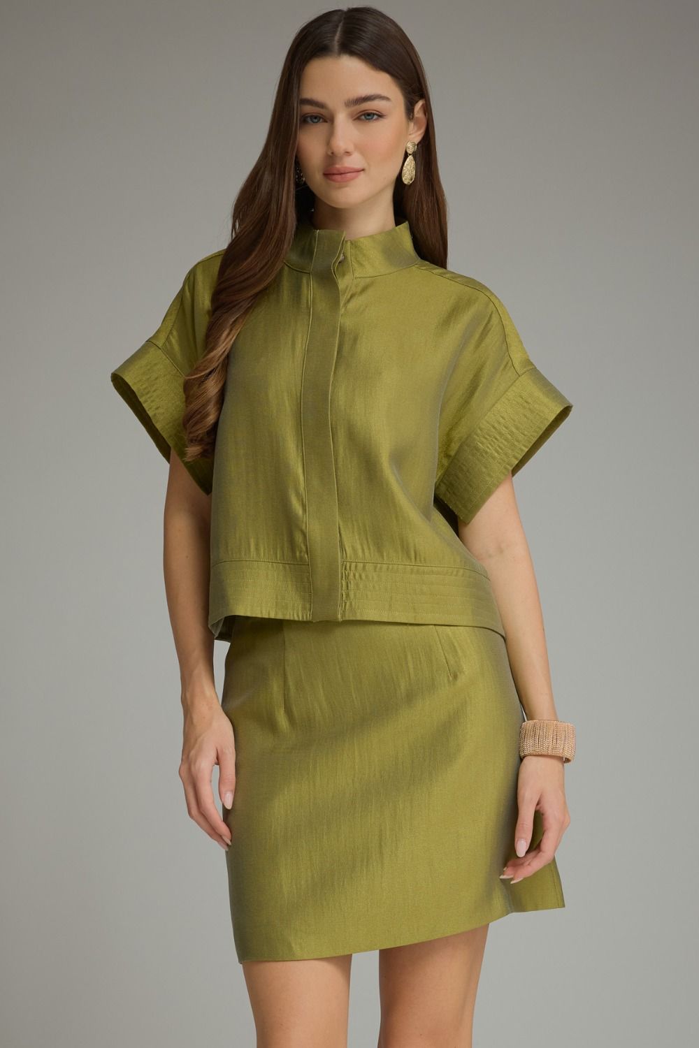 Polished Plans Top - Green - Elk + Elm