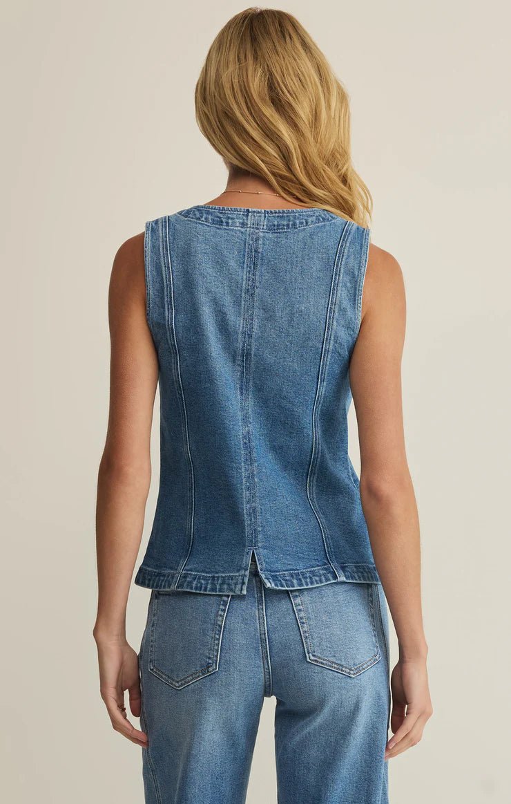 Porto Denim Vest - Elk + Elm