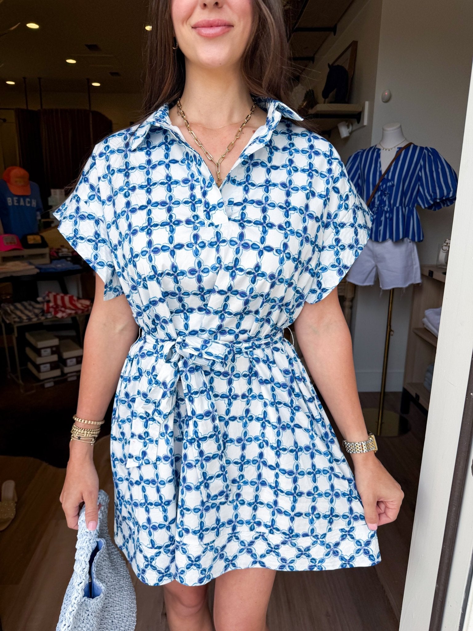 Portside Charm Dress - Elk + Elm