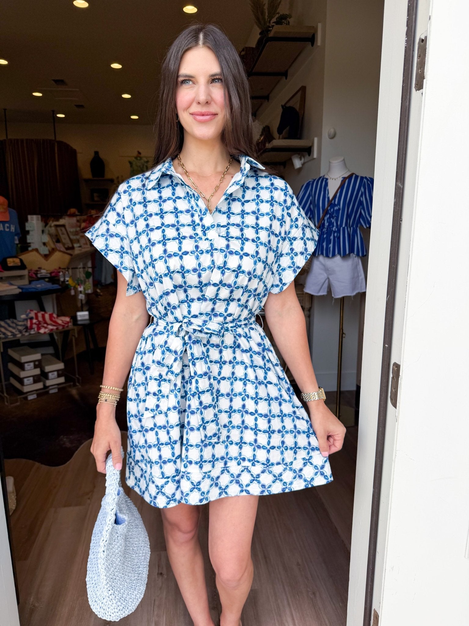 Portside Charm Dress - Elk + Elm