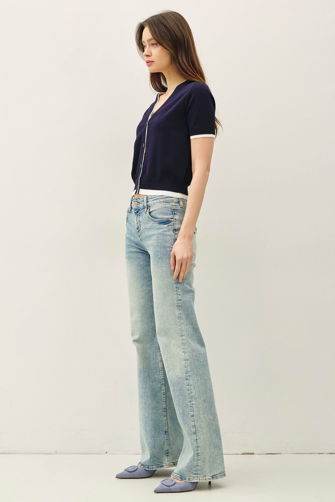 Preppy Layered Knit Top - Elk + Elm