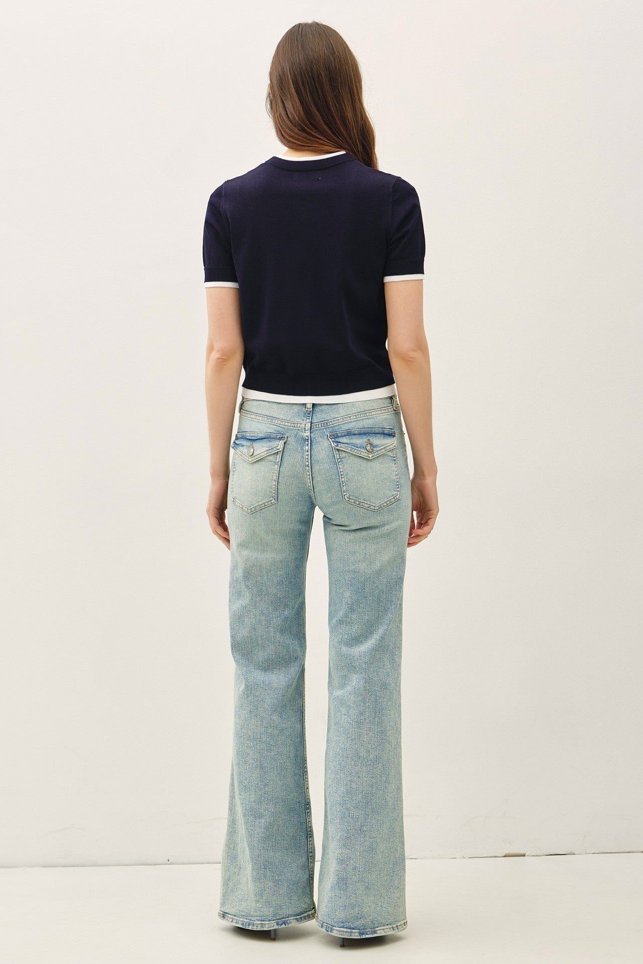 Preppy Layered Knit Top - Elk + Elm
