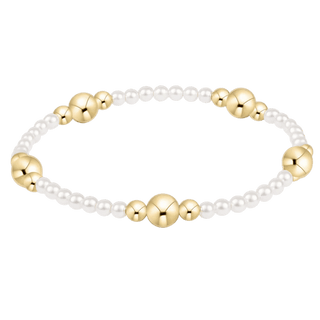 Purpose Gold 6mm Pearl Bracelet - Elk + Elm