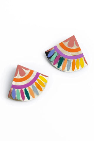 Rainbow Tile Earrings - Elk + Elm