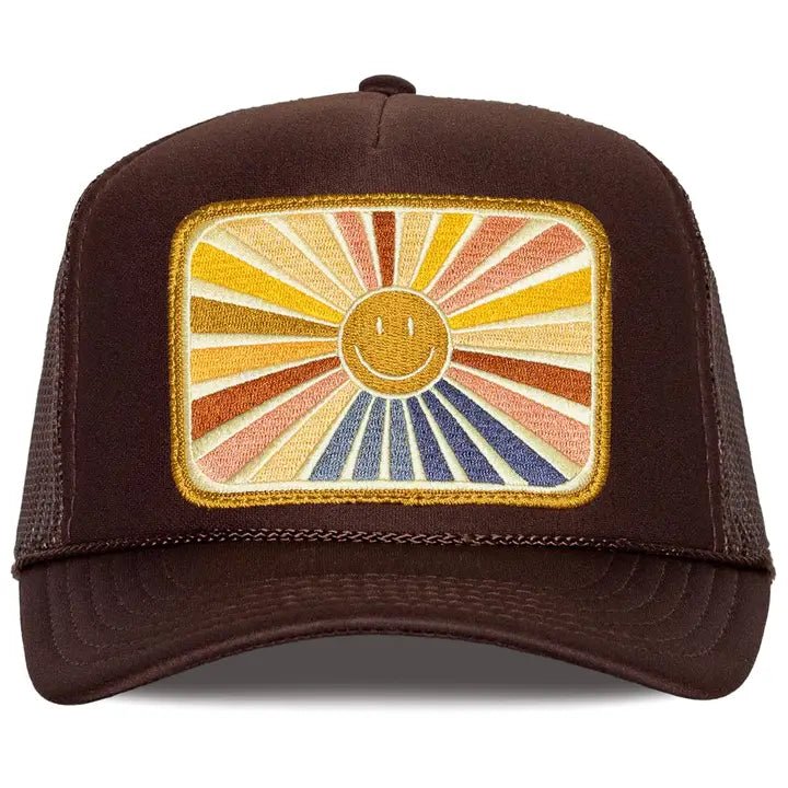 Rays Of Happy Trucker Hat - Elk + Elm