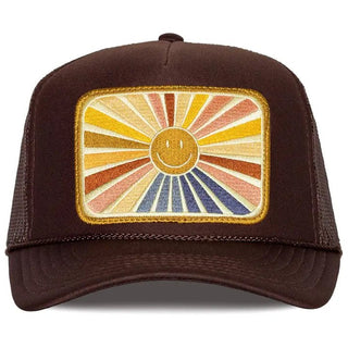 Rays Of Happy Trucker Hat - Elk + Elm