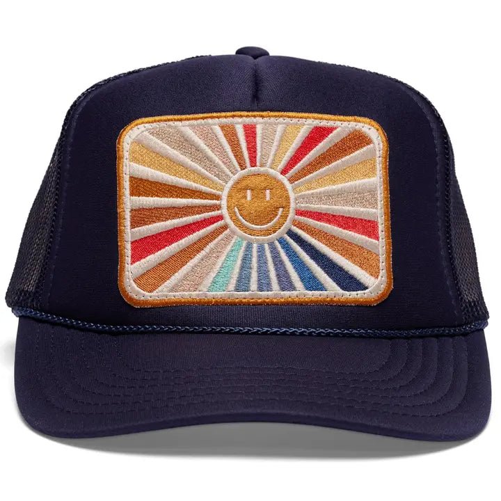 Rays Of Happy Trucker Hat - Elk + Elm