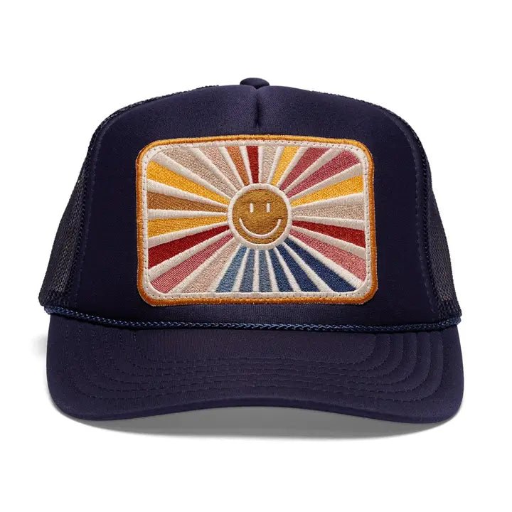 Rays Of Happy Trucker Hat - Elk + Elm