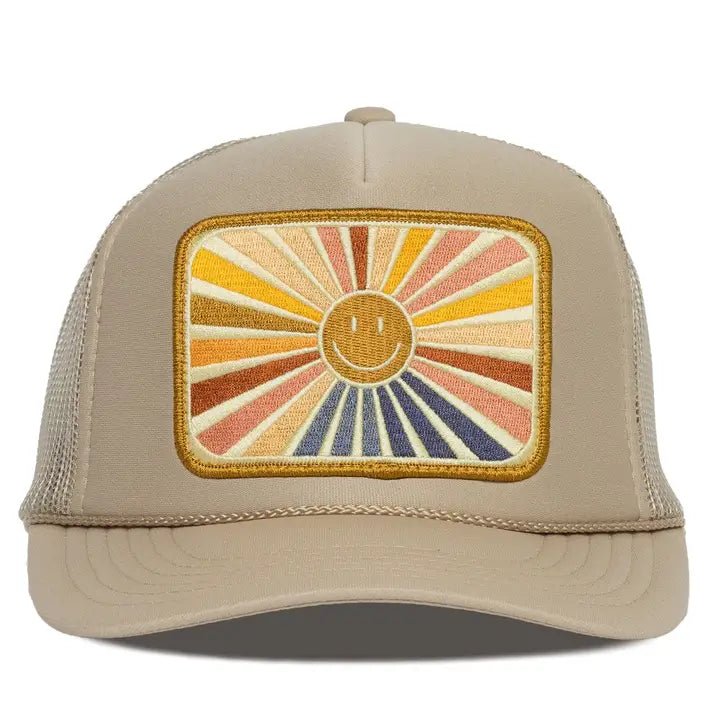 Rays Of Happy Trucker Hat - Elk + Elm