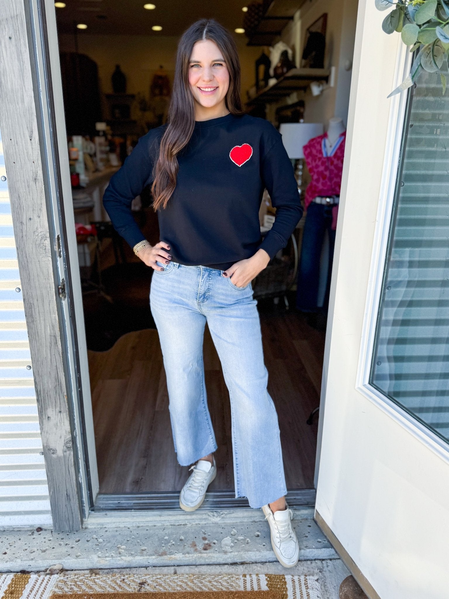 Red Heart Sweatshirt - Elk + Elm