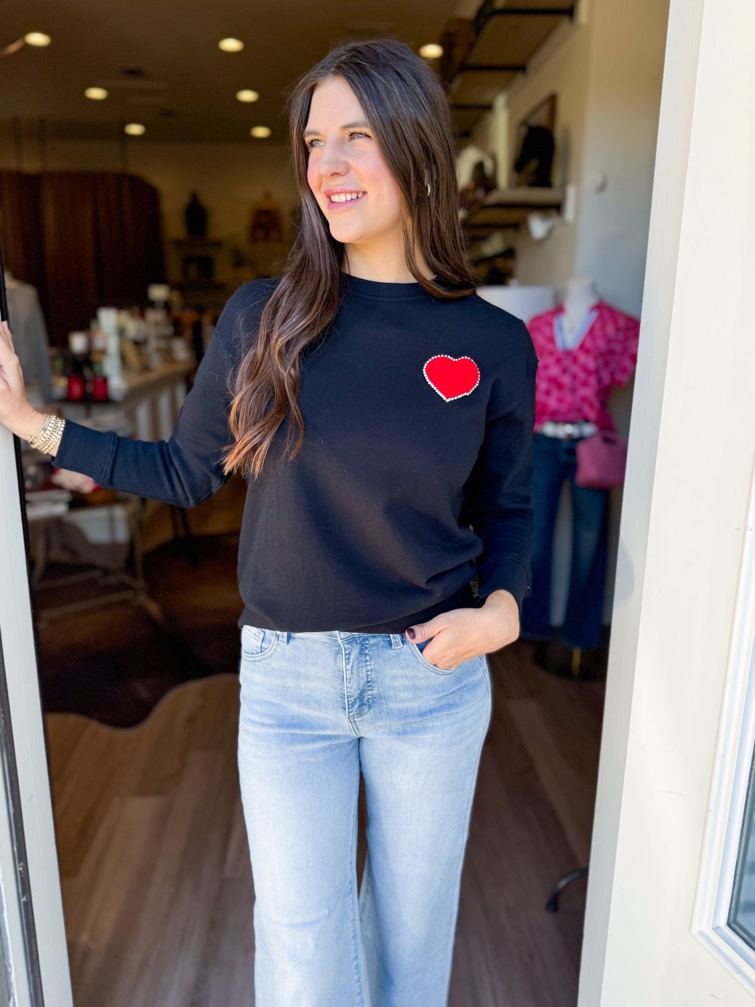 Red Heart Sweatshirt - Elk + Elm