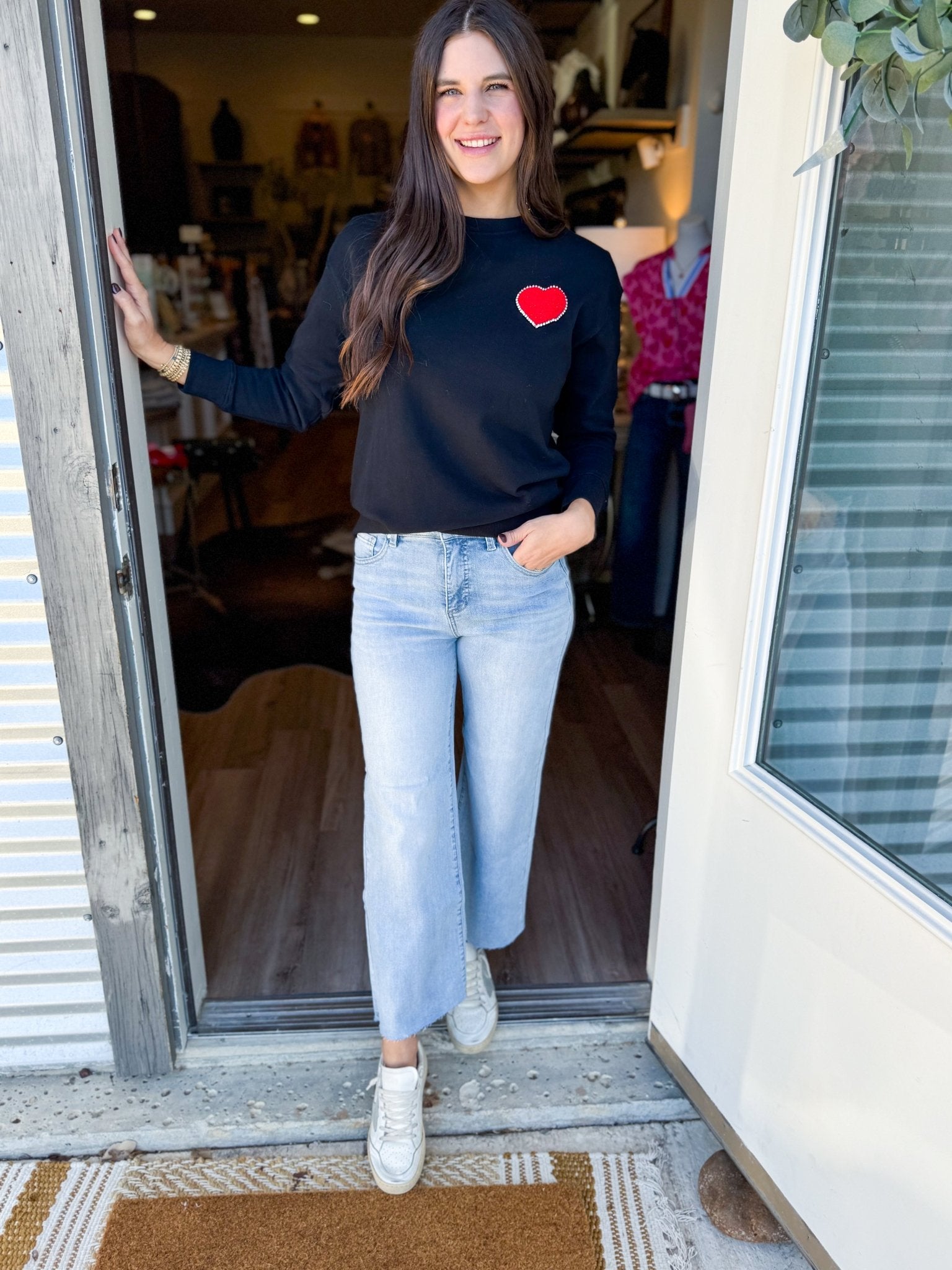 Red Heart Sweatshirt - Elk + Elm