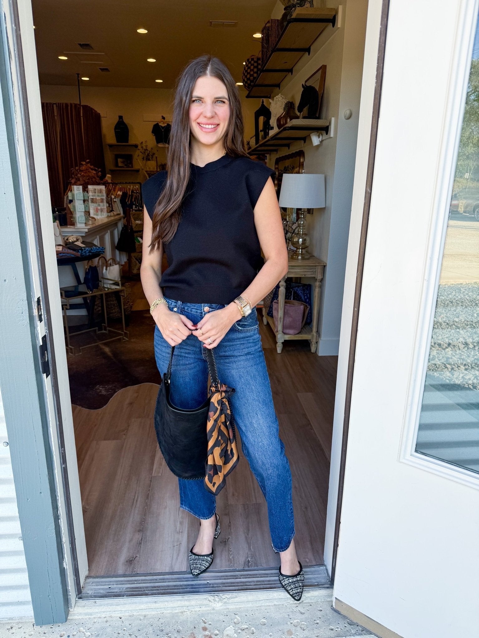 Reese Knit Top - Black - Elk + Elm