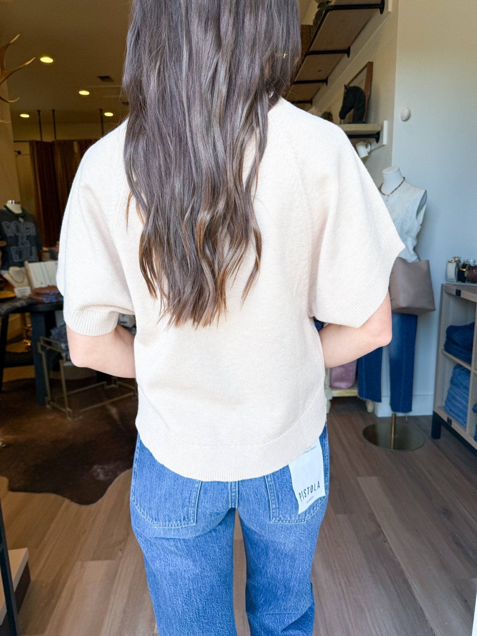 Relaxed Knit Sweater - Oatmeal - Elk + Elm